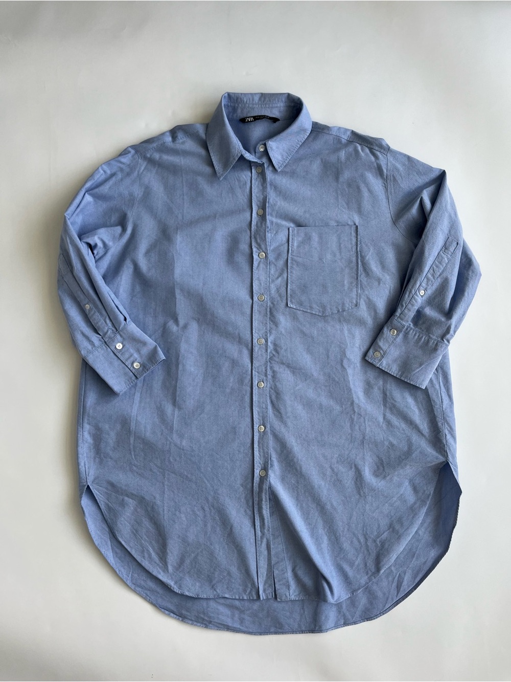 Zara Women’s Oversized Oxford Shirt Dress